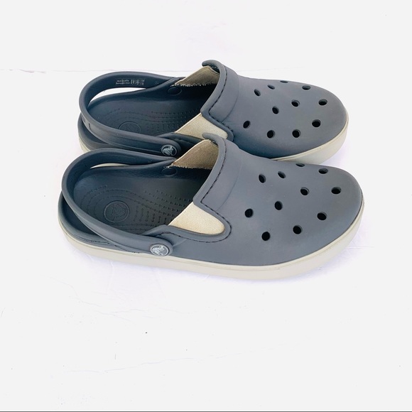 Croc Citilane Kids Clog Gray Unisex Girls Size 5 Boys Size 3 Good Condition - Picture 2 of 11